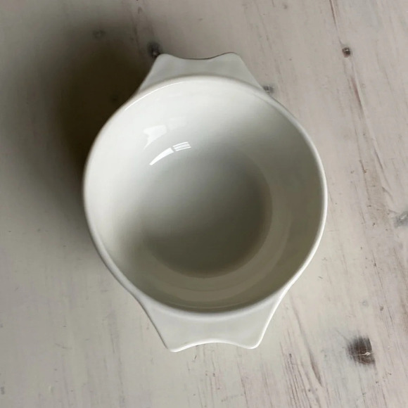 PYREX ENGLAND DISH Cherry Blossom" 6" Bowl, Milk Glass, Nesting Bowl, Vintage - Picture 2 of 6